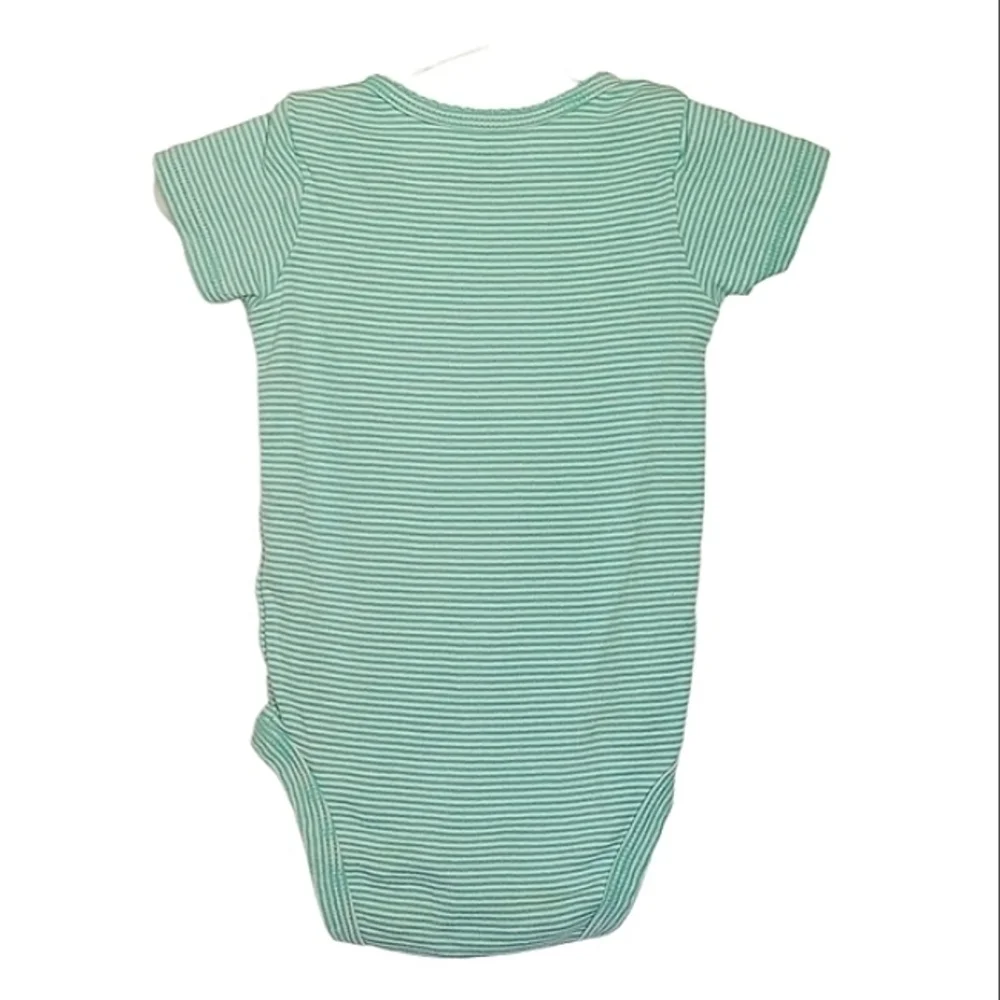 K1142 * Carter's Embroidered Puppy Hug Me Bodysuit Green White Size 12M
